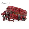 Ceintures de luxe Est Design Big Skull Ceinture Strass pour femmes Hommes Western Punk clouté en cuir Jeans Diamand