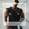 Erkek Tişörtleri Yaz Markası Erkek Spor Salonu Tank Tops Egzersiz Fitness Vücut Geliştirme Kolsuz Gömlek Erkek Egzersiz Pamuklu Fanilleştirme SPOR YEŞ