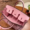 Handbag Genuine Home Leather Bk Family High-end Wax Line Handmade Brand Original Milk Shake Powder Silver Buckle Women's