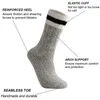 Men's Socks 2/4 Pairs Women's Heating Winter Thermal Man Merino Wool Super Thicker Warm Casual Middle Tube Stripe Male