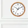 Wall Clocks Fashionable 10Inch Clock Farmhouse Artificial Frame Home Decors