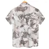 Chemises décontractées pour hommes Vêtements d'été Léger Luxe Hawaïen Manches courtes Grande taille Froral Boutonné pour hommes Mode Loisirs