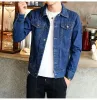 nuovi uomini giacca di jeans mens bomber giacche uomo hip hop uomo vintage giacca di jeans cappotto streetwear chaqueta hombre 5XL 4XL 84TT #