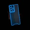 Transparent fluorescerande lysande telefonfodral för Samsung Galaxy S24 Ultra S23 S22 Plus S21FE S21 Glöd i det mörka klara omslaget