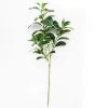 Single Stem Peppermint Leaf Branches Simulation Green Peppermint Tree Stems Green Wall Decorative Artificial Green Plant 11 LL