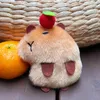 Porte-clés Kawaii peluche poupée ornements cadeau d'anniversaire 2024 tendance Capybara peluche porte-clés mignon sac pendentif créatif pelucheux animaux porte-clés