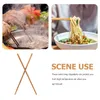 Mutfak Depolama Zeytin Ahşap Yemek çubukları Çince Yeniden Kullanılabilir Erişte Yemek Uzun Kızartma Ahşap