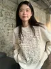 여자 T 셔츠 콤바 사키 Y2K 긴 소매 탑 문자 인쇄 느슨한 기본 티셔츠 캐주얼 풀버 가을 스트리트웨어 미학적 옷