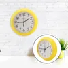 Horloges murales Décor de bureau vintage de 9 pouces Ornement salon suspendu plastique