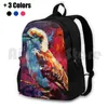 Mochila kookaburra-senta-se no velho gumtree caminhadas ao ar livre equitação escalada saco de esportes kookaburra pássaro rir retrato cor