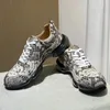 Chaussures décontractées BATMO 2024 Arrivée Mode Peau de serpent Casual Hommes Mâle Véritable Baskets en cuir Pdd481