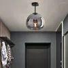 Światła sufitowe Nowoczesne nordyckie oświetlenie tekstury minimalistyczne LED E27 Korytarz szklany korytarz Korytarza Koryta