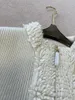 Giacche da donna Cardigan con cerniera in maglia di lana bicolore Temperamento alla moda Comodo e versatile 2024 Autunno Inverno 1129