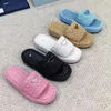 Slipare för kvinnors designer tofflor kvinnan man glida objektglas för män loafers kvinnor plattformar sandal strand hem äkta läder flip flops sommar mode sandale