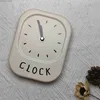 Desk Table Clocks Cream Wall Clock Korean Style Desk Clock Wall Decoration for Bedside Table Living Room Home Desk Docor Restaurant Decoration24327