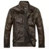 autumn Winter Fi Leather Jacket Men Motorcycle Slim Fleece Jackets Coat Male vintage Casual Motor Biker Faux Leather Jacket N6Nb#