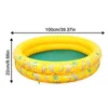 Piscine gonflable pour enfants Piscine gonflable imprimée en pin rond en PVC pour enfant en bas âge Centre de jeu de jeu d'eau en plein air pour jardin 240321