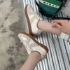 Faragiobe Кожаные спортивные туфли на толстой подошве, повседневные немецкие кроссовки, маленькие белые туфли, женская обувь, универсальная весенняя обувь 2024 г.