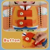 New Montessori Busy Wooden Toddlers Activity Board Learning To Dress Basic Life Skill Toy Baby Busyboard Development Toys