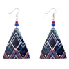 Dangle Earrings Trend Cute Acrylic Colorful Triangle Fashion Romantic Girl Party Jewelry Bohemia Hanging Drop For Women