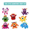 Woodland Animals Craft Kit Forest Creatures DIY Sewing Felt Plush For Kids Beginners Educational Set Art Toy 240321