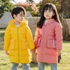 Manteau en duvet pour filles et garçons de 2 à 9 ans, veste longue à capuche, vêtements d'extérieur pour enfants en bas âge