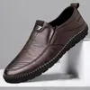 Chaussures décontractées Cuir d'affaires pour hommes avec design à la mode et surface super fibre pour le confort respirabilité