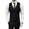 Haute Qualité Couleurs Solides Mariage Dr Groom Hommes Fi Design Slim Fit Gilet Formel Haut De Gamme Busin Costume Décontracté Gilet K7jK #