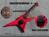 7 string electric Guitar Solid Red HH pick up reverse headstock Rosewood fingerboard Small diamond set rock tremolo!