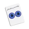 Ear Cuff 6-12Mm Blue Evil Eye Stainless Steel Magnetic Stud Clip On Earrings For Men Women Punk Hypoallergenic No Pierced Turkey Drop Dh1Im