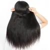 Прямые пучки 1/3/4 шт., натуральные черные женские волосы, наращивание человеческих волос Remy, дешевые бразильские прямые пучки человеческих волос