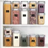 Vtopmart Contenitori ermetici per alimenti con coperchio 24 pezzi Contenitori in plastica per cucina e dispensa Contenitori per alimenti secchi per cereali 240327