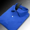 Polos masculinos camiseta de algodão roupas verão camisa polo S-5XL casual cor sólida manga curta lapela homme ajuste tipo esportes camiseta