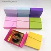 Falsche Wimpern Großhandel für Wimpernboxen, maßgeschneiderte rosafarbene magnetische quadratische USD-Wimpernbox mit transparentem Tablett24327