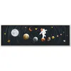 Astronaututrymme promenad och månform canvas målning abstrakt solsystem planeter affischer skriver ut nordisk väggkonst heminredning 240327