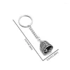 Keychains Metal Letter Bell Pendant Key Ring Couple Unisex Gift Cycling Wallet