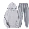 FI Hommes Survêtement Ensembles Sweat à capuche et pantalons Femmes Couleur unie Pull à capuche + Pantalon Costume Casual Sportswear Ensembles Mâle L5cz #