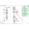 Autozubehör D651-34-0A3 vordere Stoßdämpferfeder unterer Sitzgummi für Mazda 2 Demio 2007–2011