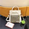 Shoulder Bags 2024 Fashion Ladies Canvas Handbag Striped Bag Custom Casual Women Female Tote Messenger