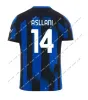 Fãs Jogador 23 24 LUKAKU InterS LAUTARO Milans camisas de futebol 23 24 ANIVERSÁRIO CORREA DZEKO BARELLA SKRINIAR 2023 2024 BROZOVIC Home away camisa de futebol masculino kit infantil