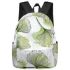 Rugzak Ginkgo Leaf Line en Shadow Grote capaciteit Heren Laptoptassen Middelbare School Tiener College Girl Student Mochila