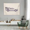 Gobeliny Delorean Tapestry Decories Akcesoria dekoracji dekoracji zewnętrznej do wiszącego ściany