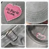 Casquettes de baseball Femmes Sweet Heart Washed Cotton Lettes Casquette de baseball Y2K Coréen Snapback Pare-Soleil Chapeau Casual Sports de Plein Air Papa Trucker Chapeaux