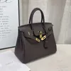 Original Birkkns Bag Live Produkt neue Tasche Farbe Gold Schnalle Togo Rindsleder Guangzhou Leder Umhängetasche Schulter