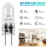 Cuillères 20 pièces G4 ampoules halogènes 20W 12V lumière 2 broches ampoule de lampe claire pour éclairage de cuisinière feux de signalisation piste