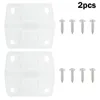 収納袋ネジヒンジ3.2cm穴距離5.7x5 cmサイズプラスチック材料白色の色パーツ耐久性