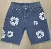 Desinger Men's Shorts Streetwear Pants Hip Hop Printed Pattern Jeans Hot Sale Fashion Vintage Woven Flowers Decoration for Men
