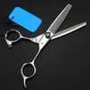 Professional Japan 440c steel 6 scissor Double sided hair scissors Thinning barber tools haircut shears hairdresser 240315