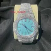 Pass Diamond Tester Iced Out Custom Men Luxury Wrist Bling Moissanite Watches 프리미엄 VV Bezel 기계식 커스텀 워치