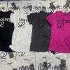 LW – T-shirt avec motif brodé de lettres pour femmes, nouvelle collection printemps/été 2024, noir, blanc, rose, gratuit